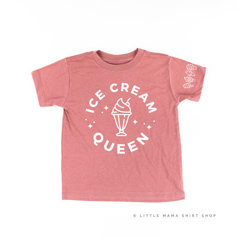 Ice Cream Queen - (Full Size) - Ice Cream Sleeve Detail - Child Tee