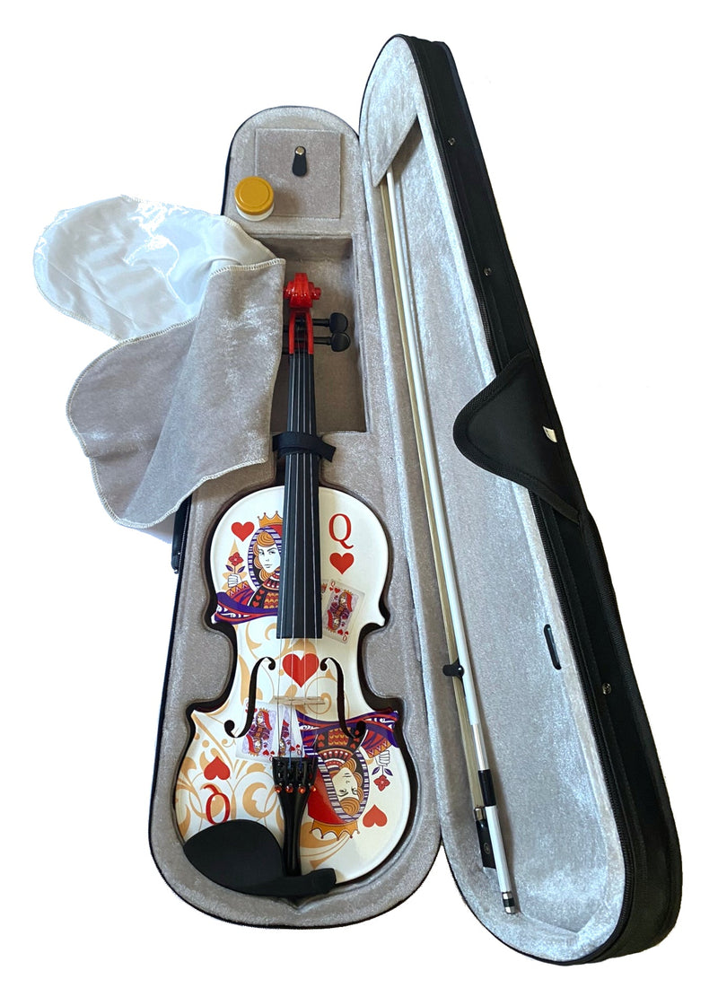 Queen of Hearts White/Red Violin Outfit