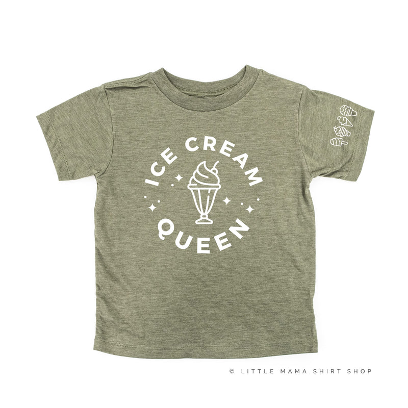 Ice Cream Queen - (Full Size) - Ice Cream Sleeve Detail - Child Tee