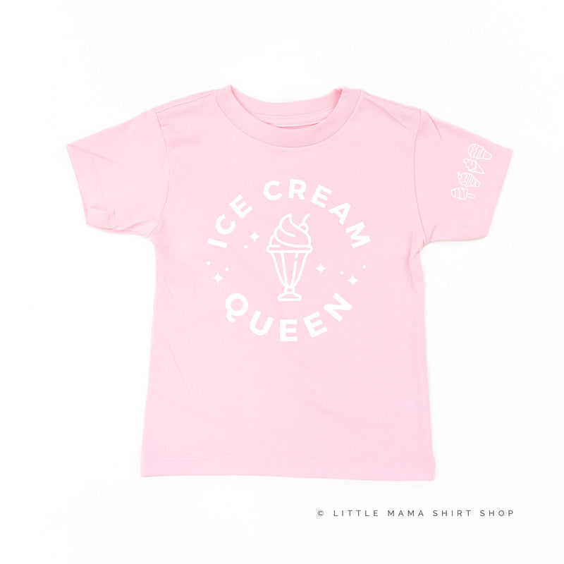 Ice Cream Queen - (Full Size) - Ice Cream Sleeve Detail - Child Tee