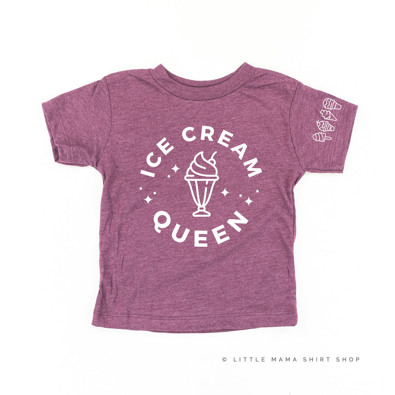 Ice Cream Queen - (Full Size) - Ice Cream Sleeve Detail - Child Tee