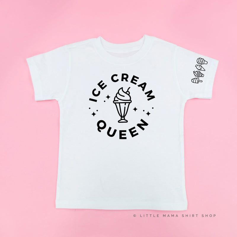 Ice Cream Queen - (Full Size) - Ice Cream Sleeve Detail - Child Tee