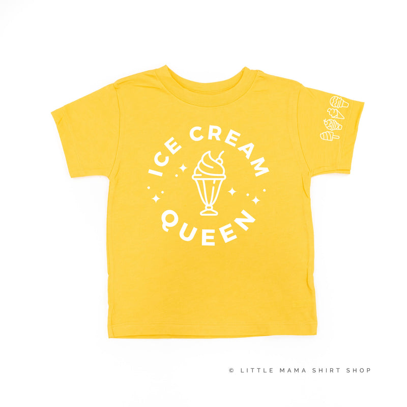 Ice Cream Queen - (Full Size) - Ice Cream Sleeve Detail - Child Tee