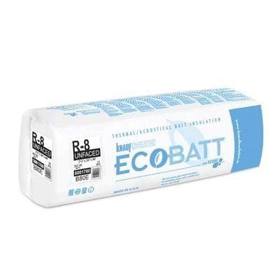 Ecobatt R-8 Unfaced Fiberglass Insulation Batts - All Sizes
