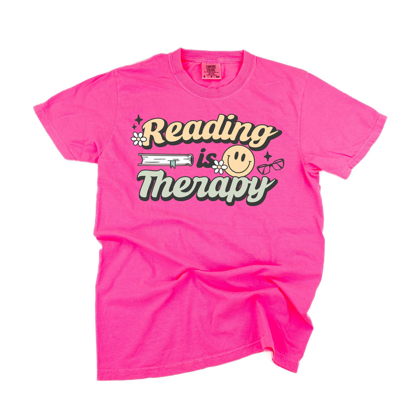 Reading is Therapy - Comfort Colors Tee