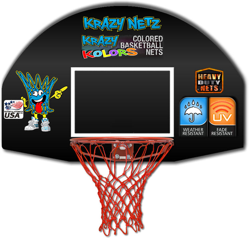 Krazy Netz Heavy Duty Red Basketball Rim Net