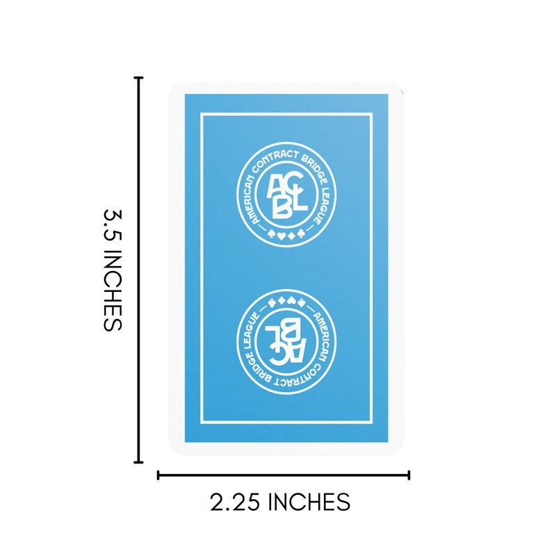 Jumbo Index  6 Boxed Double Decks - New ACBL Logo - Traditional Coated ACBL Bridge Playing Cards