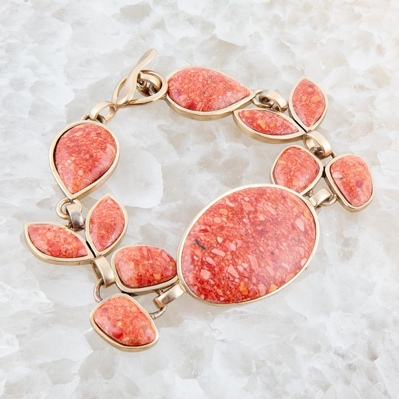 Revival Orange Sponge Coral Bracelet