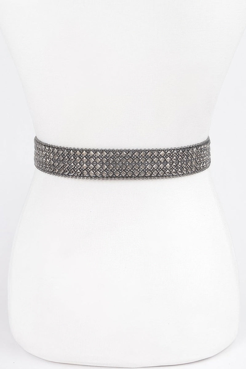 Rhinestone Western Style Plus Size Belt