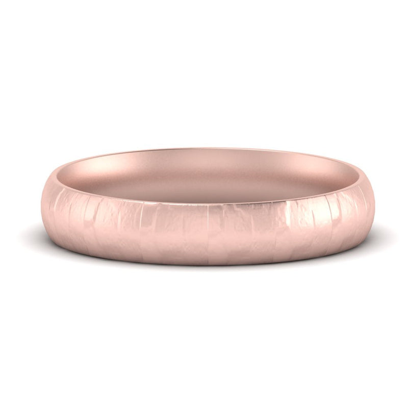 5 Mm Lightweight Rock Texture Mens Wedding Band