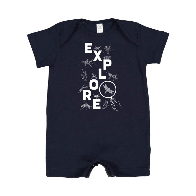 EXPLORE - Short Sleeve / Shorts - One Piece Baby Romper