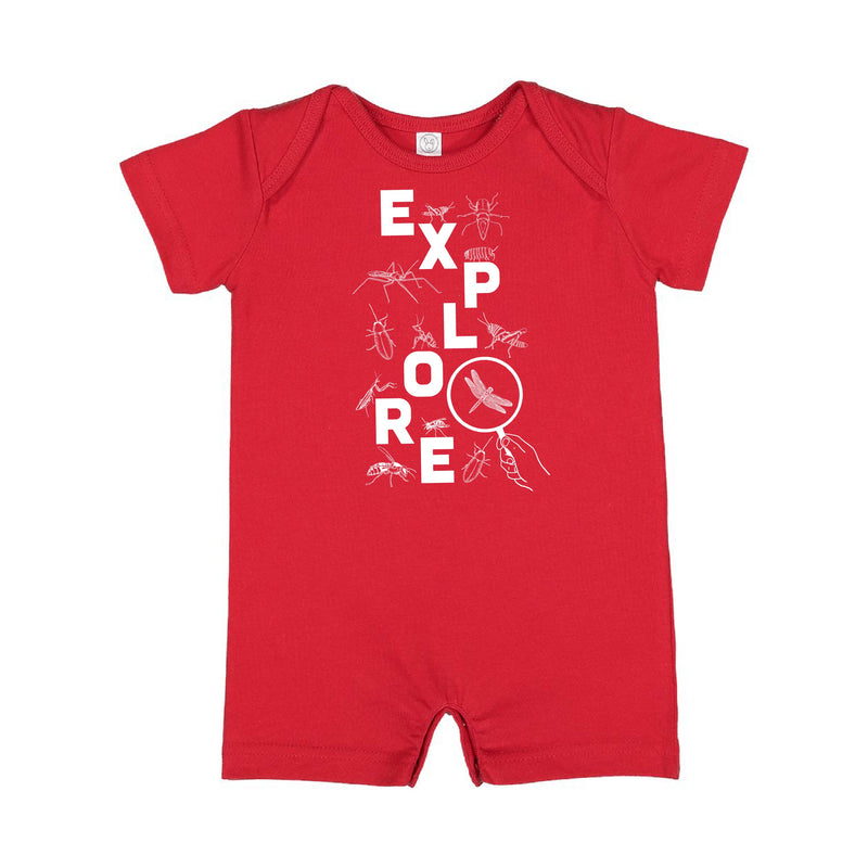 EXPLORE - Short Sleeve / Shorts - One Piece Baby Romper
