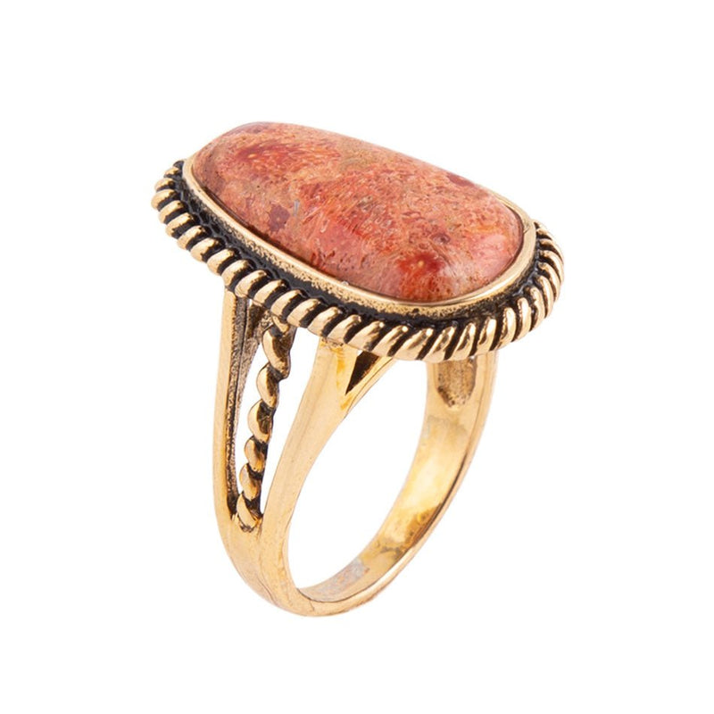 Roped Sponge Coral Ring