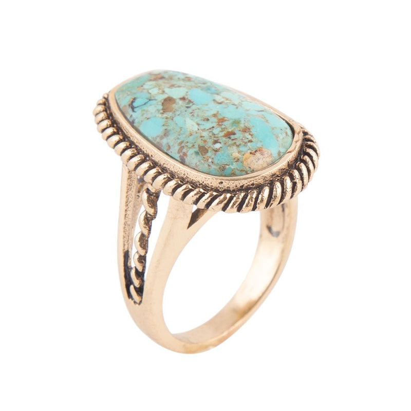 Roped Turquoise Ring