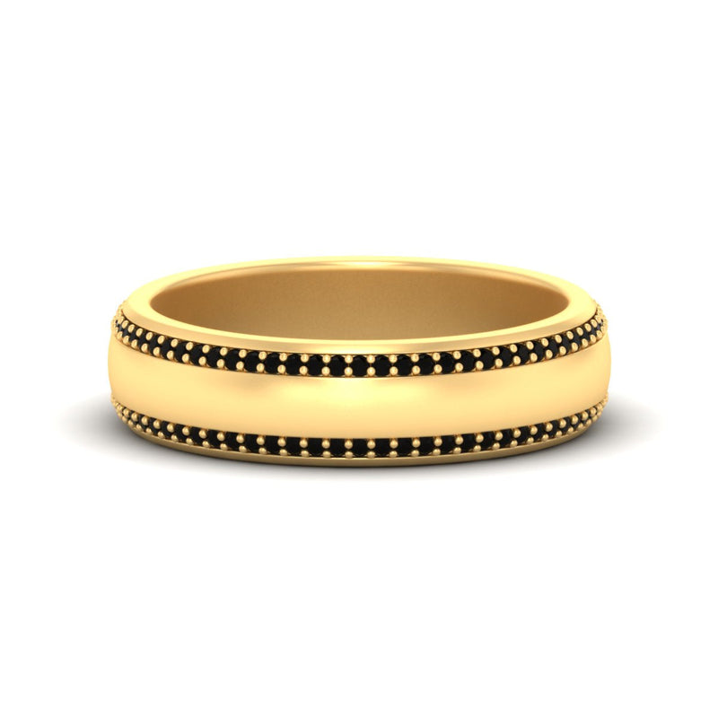 Beveled Edge Matte Eternity Mens Engagement Ring