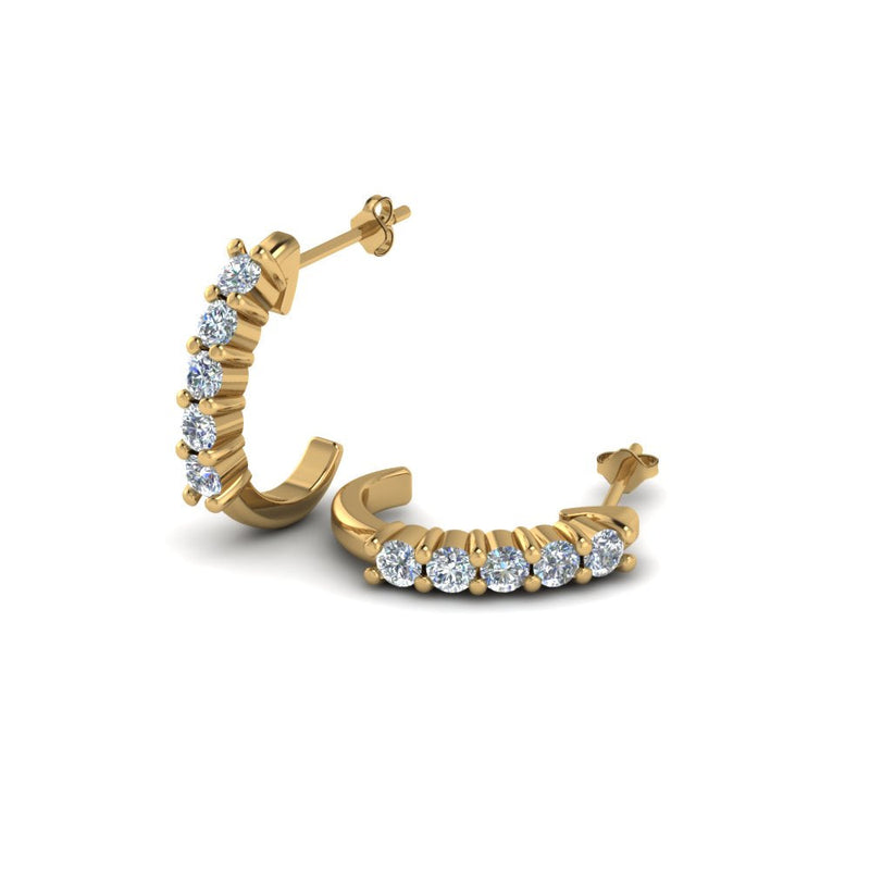 Half Huggie Hoop Earring