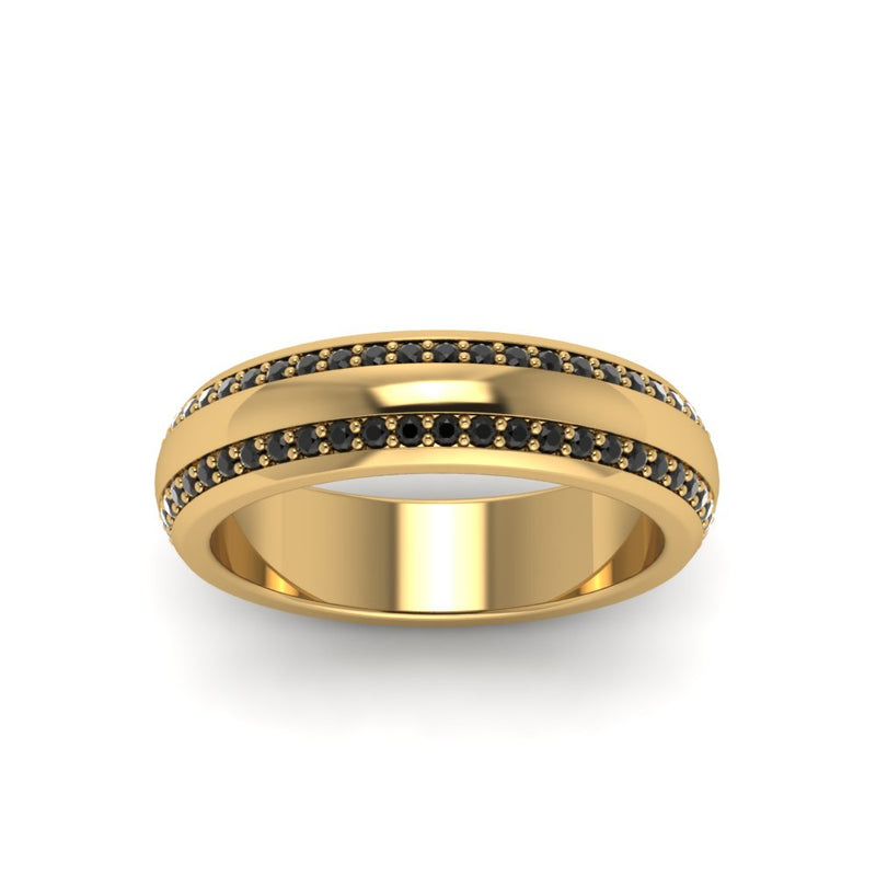 Beveled Edge Matte Eternity Mens Engagement Ring