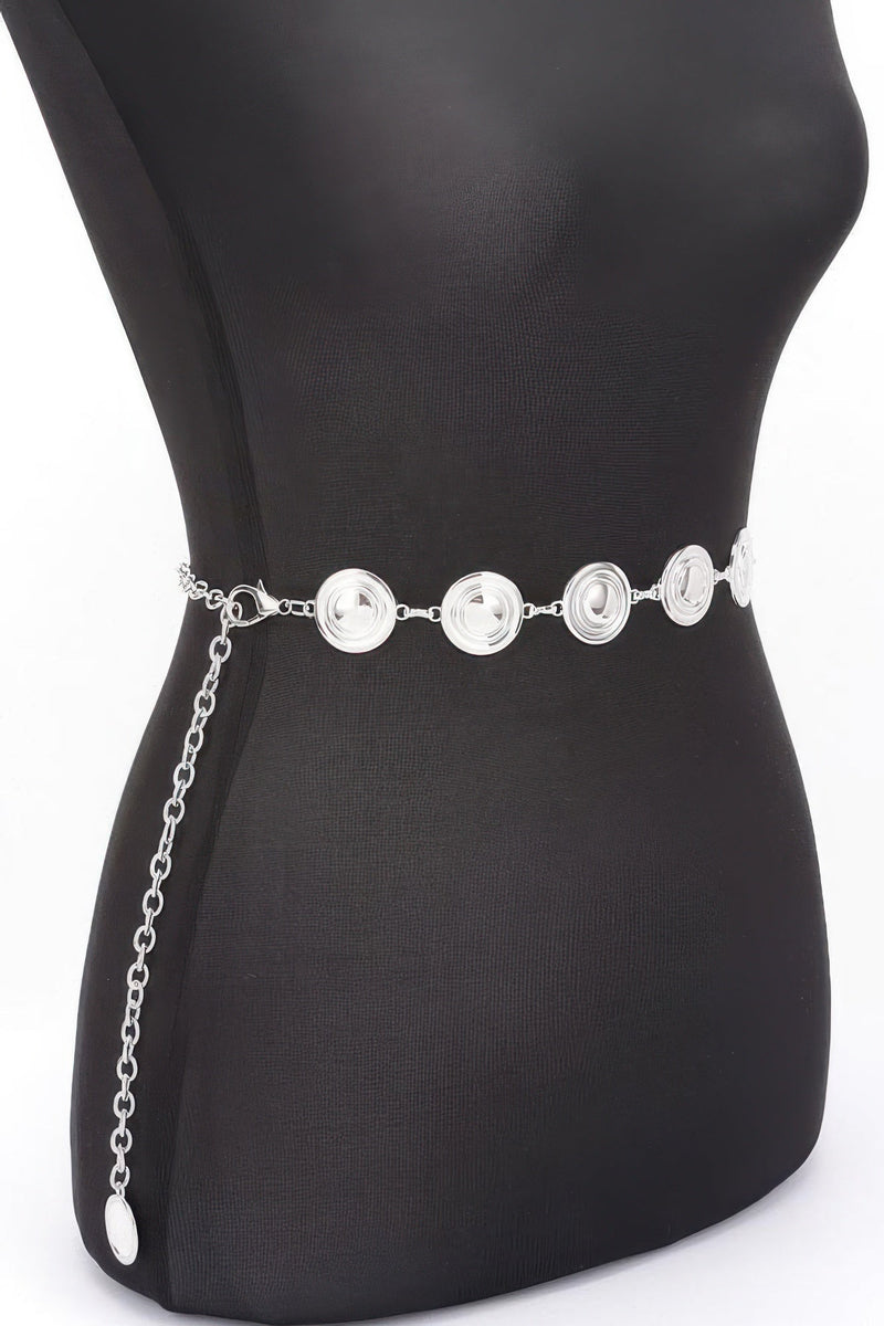 Round Metal Chain Belt