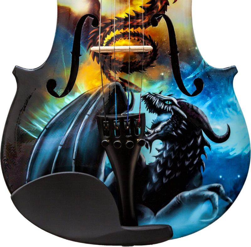 Dragon Black 1/2 Violin Outfit