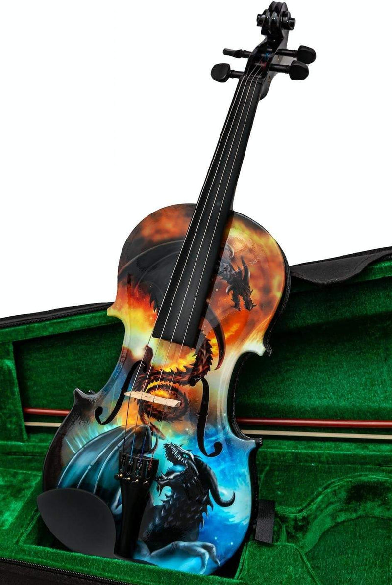 Dragon Black 1/4 Violin Outfit