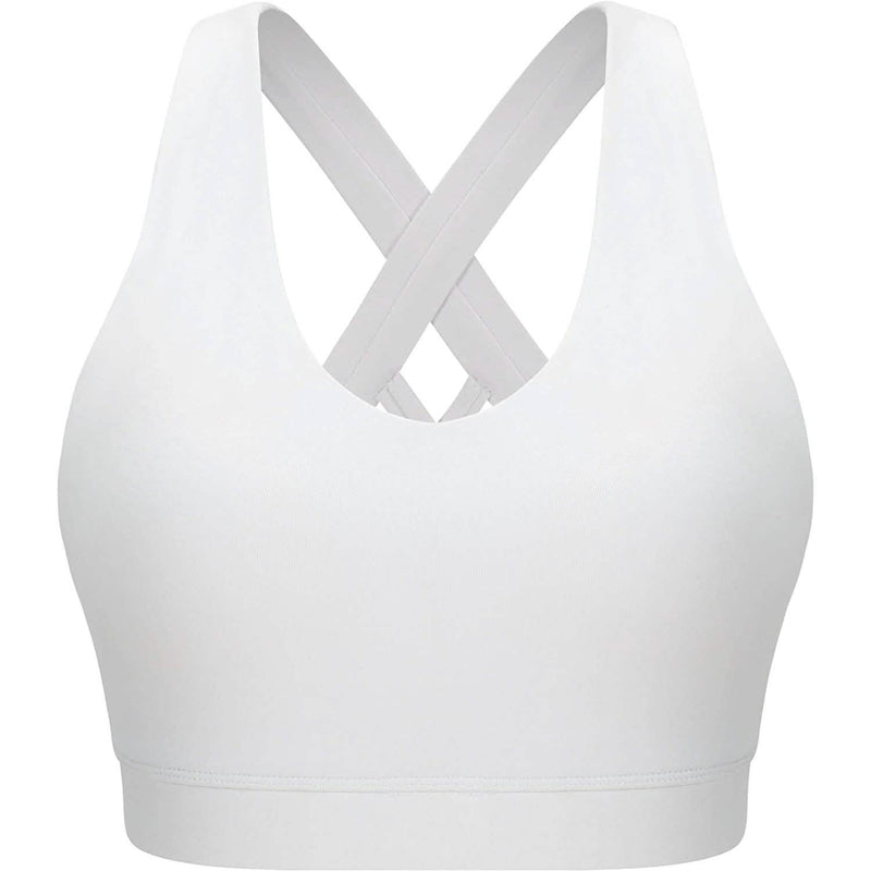 RUNNING GIRL Criss-Cross Back Padded Strappy Sports Bra