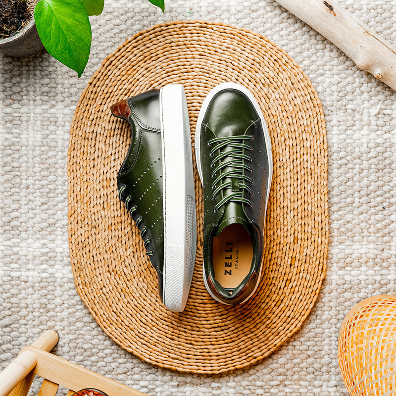 65-201-OLV RUSSO Burnished Italian Calfskin - Olive