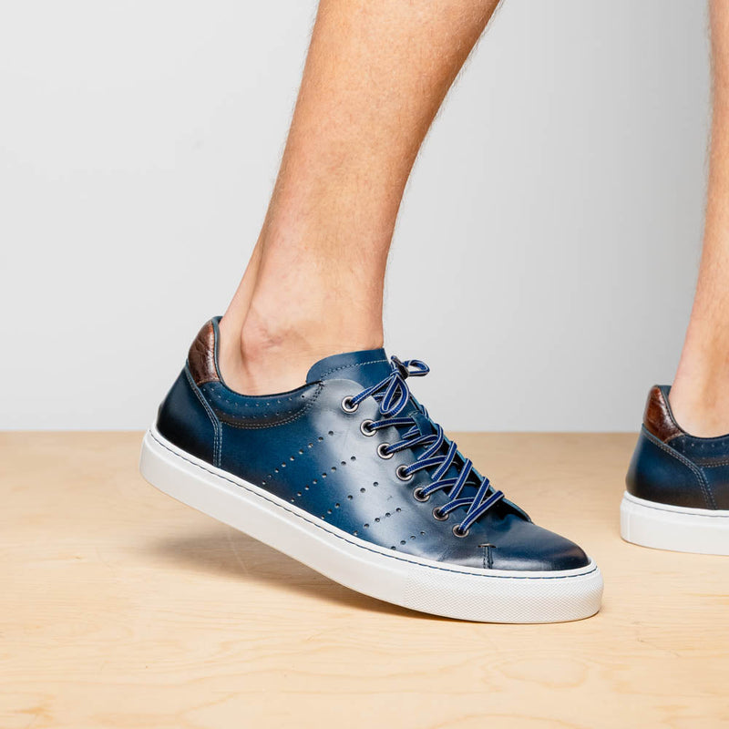 65-201-NVY RUSSO Burnished Italian Calfskin - Navy