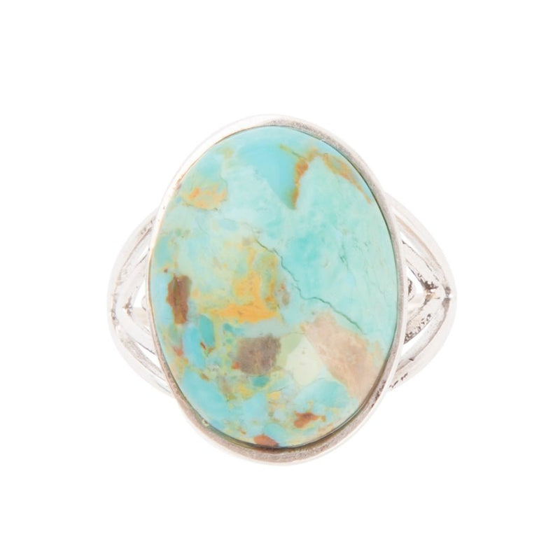 Rustic Refinement Ring -Turquoise
