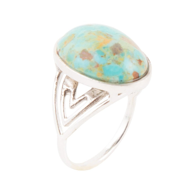 Rustic Refinement Ring -Turquoise