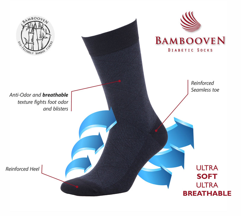 Men’s Bamboo Dress & Trouser Socks 6-Pack - 595