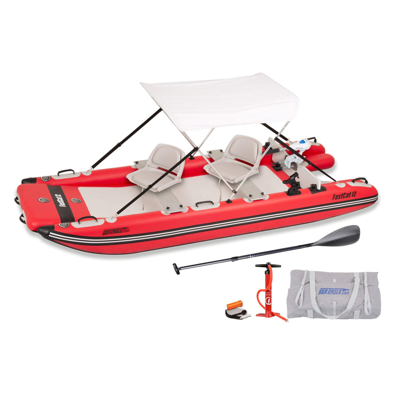 Sea Eagle Boats FastCat12™ Catamaran Inflatable Boat, 13FT [FASTCAT12K] (SAK29684)