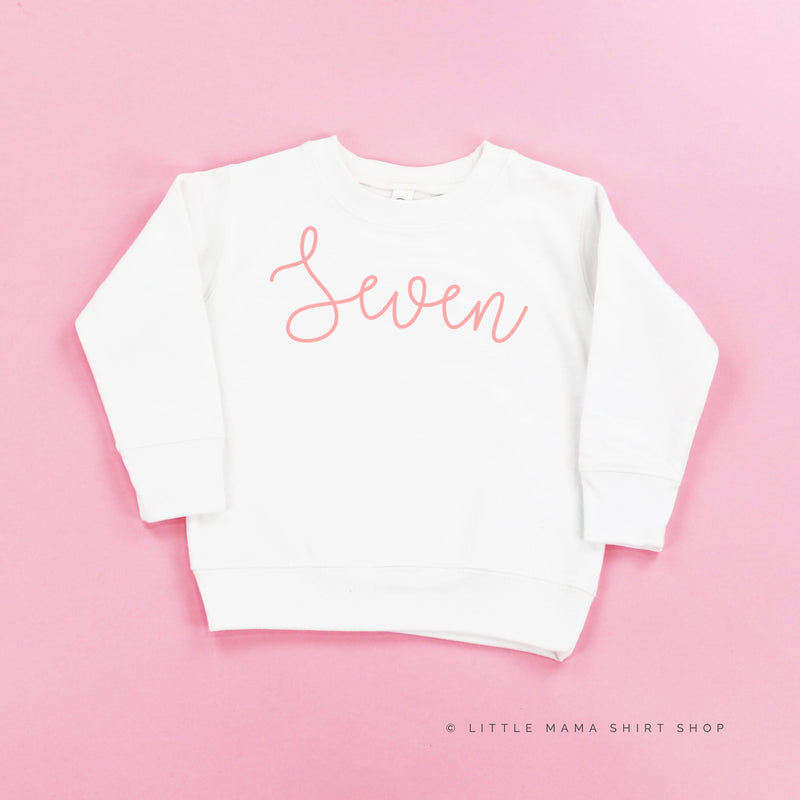 BIRTHDAY NUMBER - NEW CURSIVE - Child Sweater