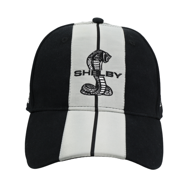 Shelby Cobra Official Black with Grey Stripes Hat