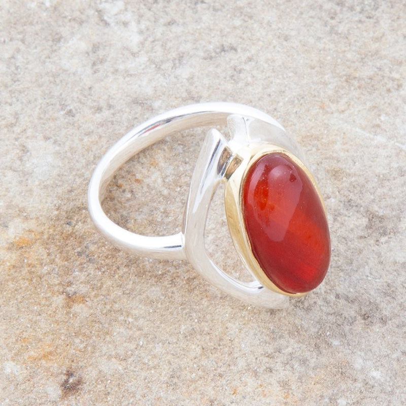 Shine Bright Carnelian Ring
