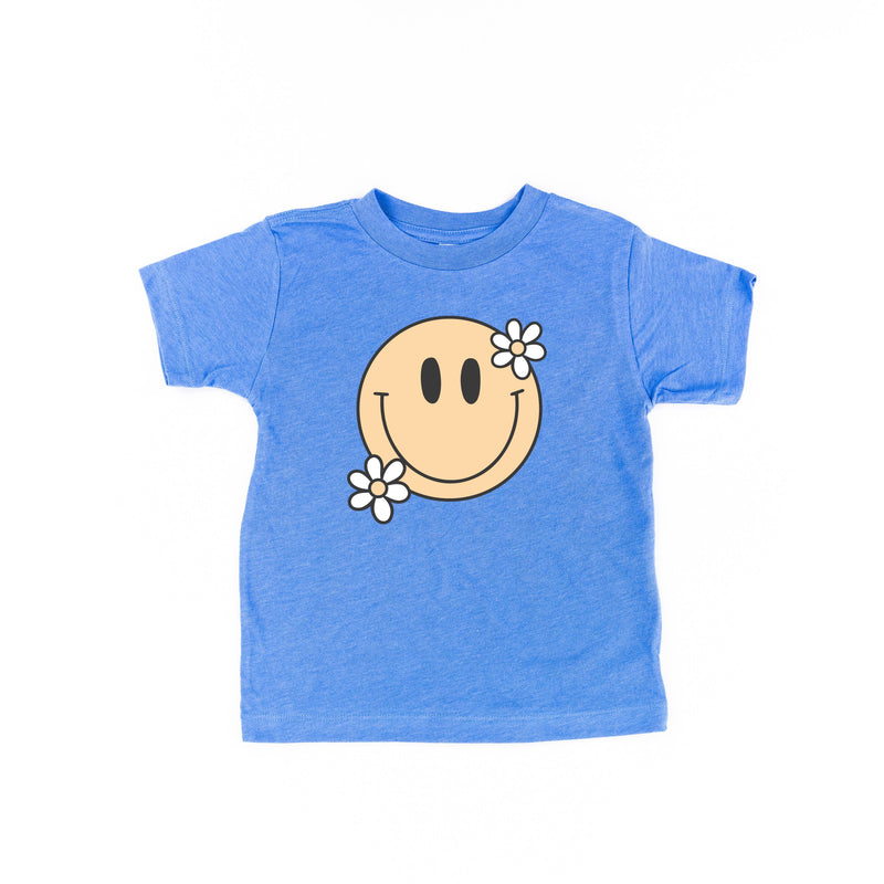 Big Smiley w/ Flowers - Child Tee