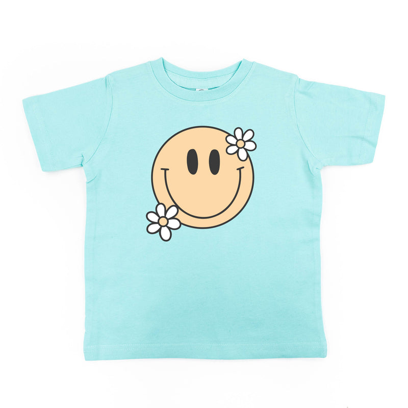 Big Smiley w/ Flowers - Child Tee