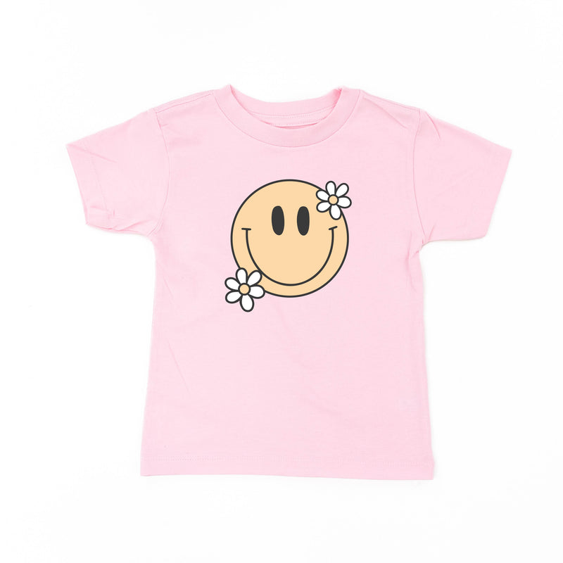Big Smiley w/ Flowers - Child Tee