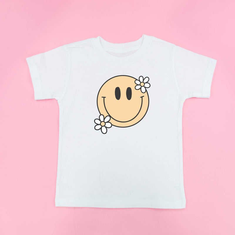 Big Smiley w/ Flowers - Child Tee