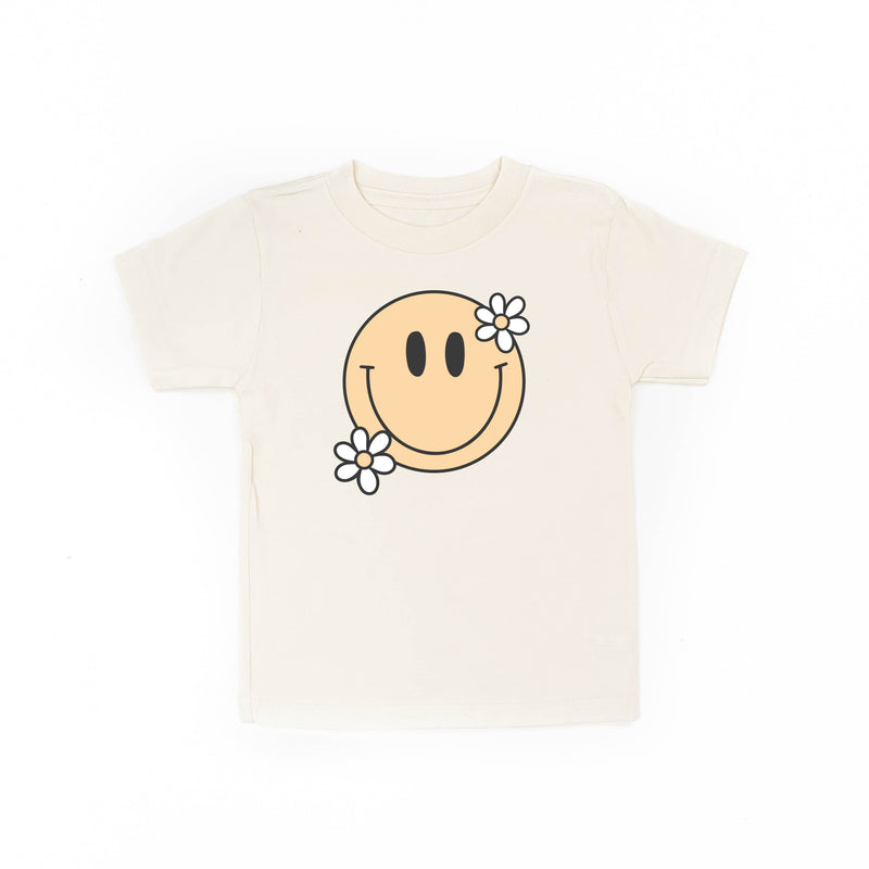 Big Smiley w/ Flowers - Child Tee
