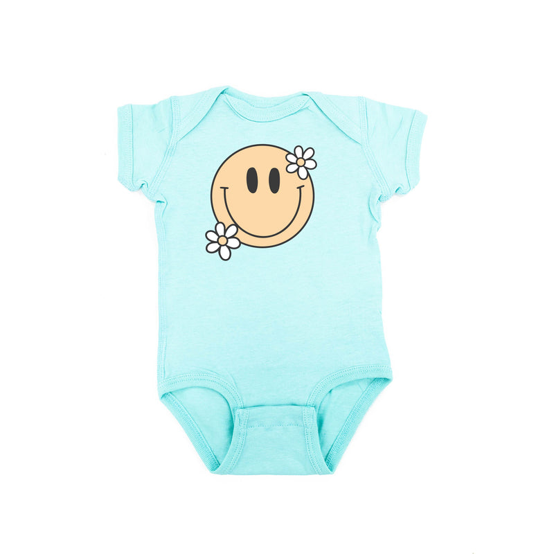 Big Smiley w/ Flowers - Child Tee