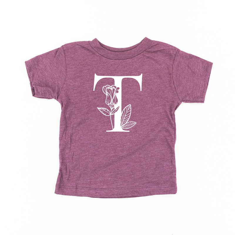 Floral Initials - Child Tee