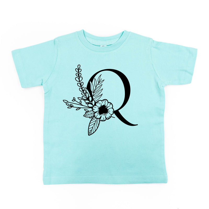Floral Initials - Child Tee