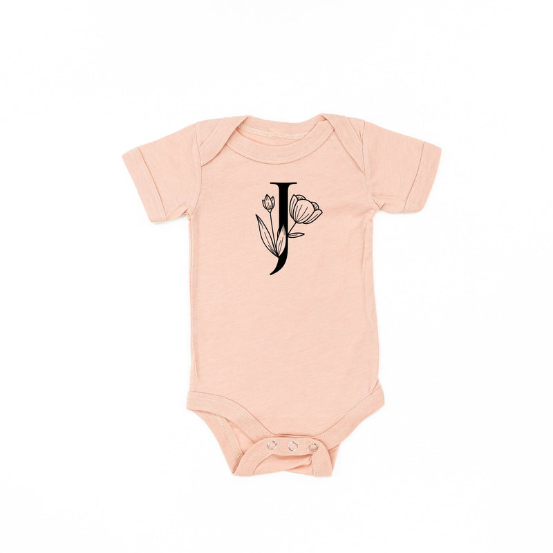 Floral Initials - Child Tee