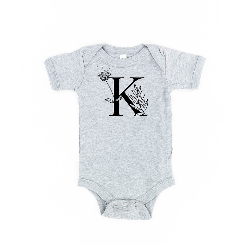 Floral Initials - Child Tee