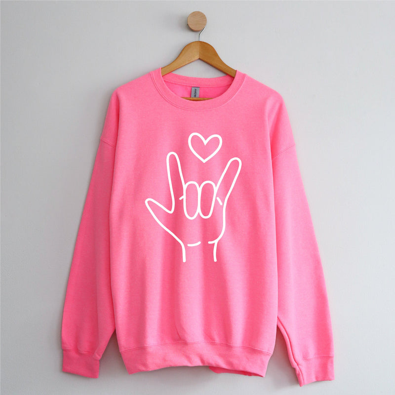 Sign Language - I Love You - Basic Fleece