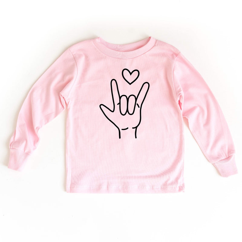 Sign Language - I Love You - Child Long Sleeve Tee