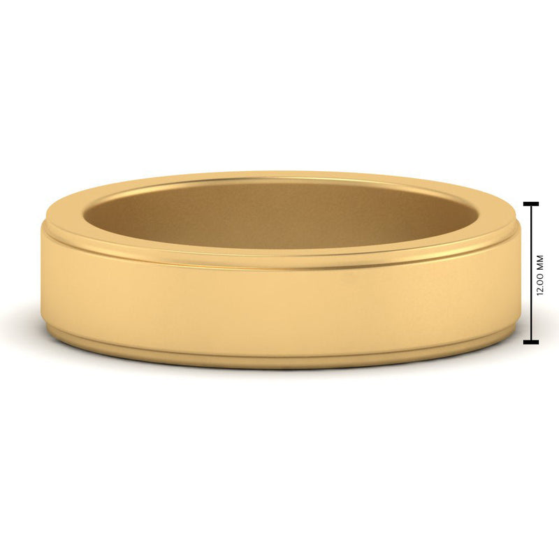 Simple Flat Wedding Band 4MM