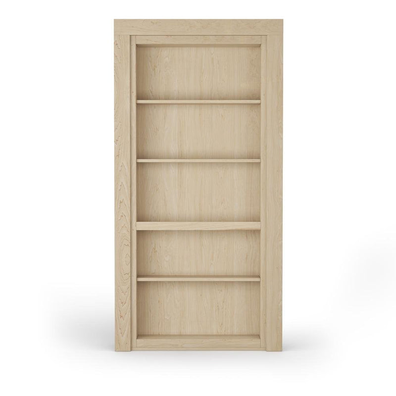 Single Flush Mount Maple Hidden Bookcase Door