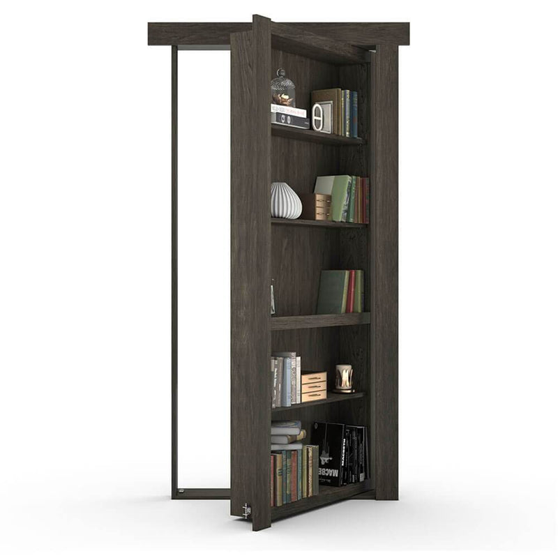 Single Flush Mount Maple Hidden Bookcase Door