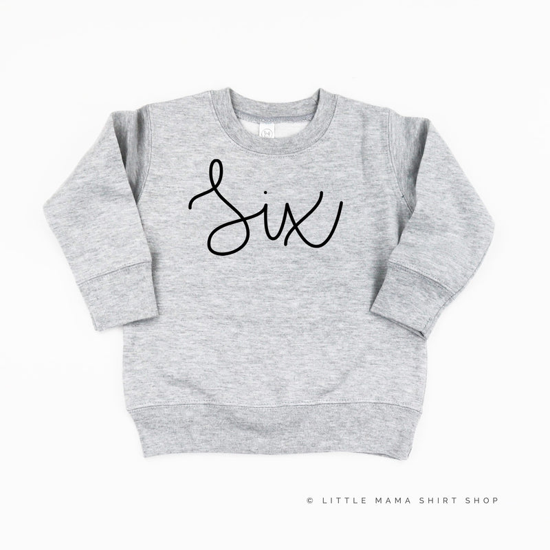 BIRTHDAY NUMBER - NEW CURSIVE - Child Sweater